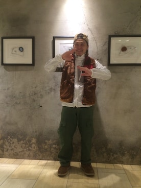 「アウトドアミックス」｜伊藤さん（メンズ・165cm）の冬コーディネート