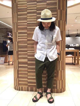 「ハットコーデ」｜伊藤さん（メンズ・165cm）の夏コーディネート