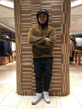 「MANASTASH（マナスタッシュ）のアイテム（その他トップス）」を使った、伊藤さん（メンズ・165cm）の秋コーディネート