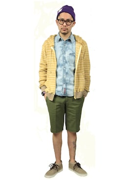 「430（フォーサーティ）のアイテム（ジャケット/アウター）」を使った、ＭＡＫＥＯＶＥＲさん（メンズ・178cm）の春コーディネート