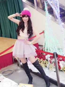 「FIG&VIPER（フィグアンドバイパー）のアイテム（その他トップス）」を使った、川鍋 ゆみさん（レディース・165cm）の冬コーディネート