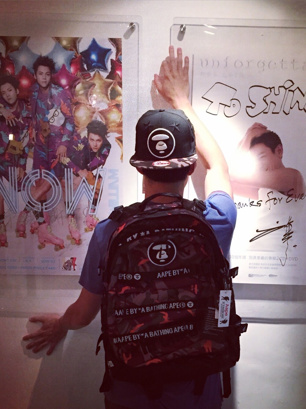 「AAPE BY A BATHING APEのアイテム（キャップ、ブラック系）」を使った、mak chau shingさん（メンズ・172cm）の夏コーディネートの1枚目の写真