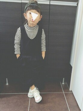 「ハイネックトップス」｜hiiiiさん（キッズ・100cm）の秋コーディネート