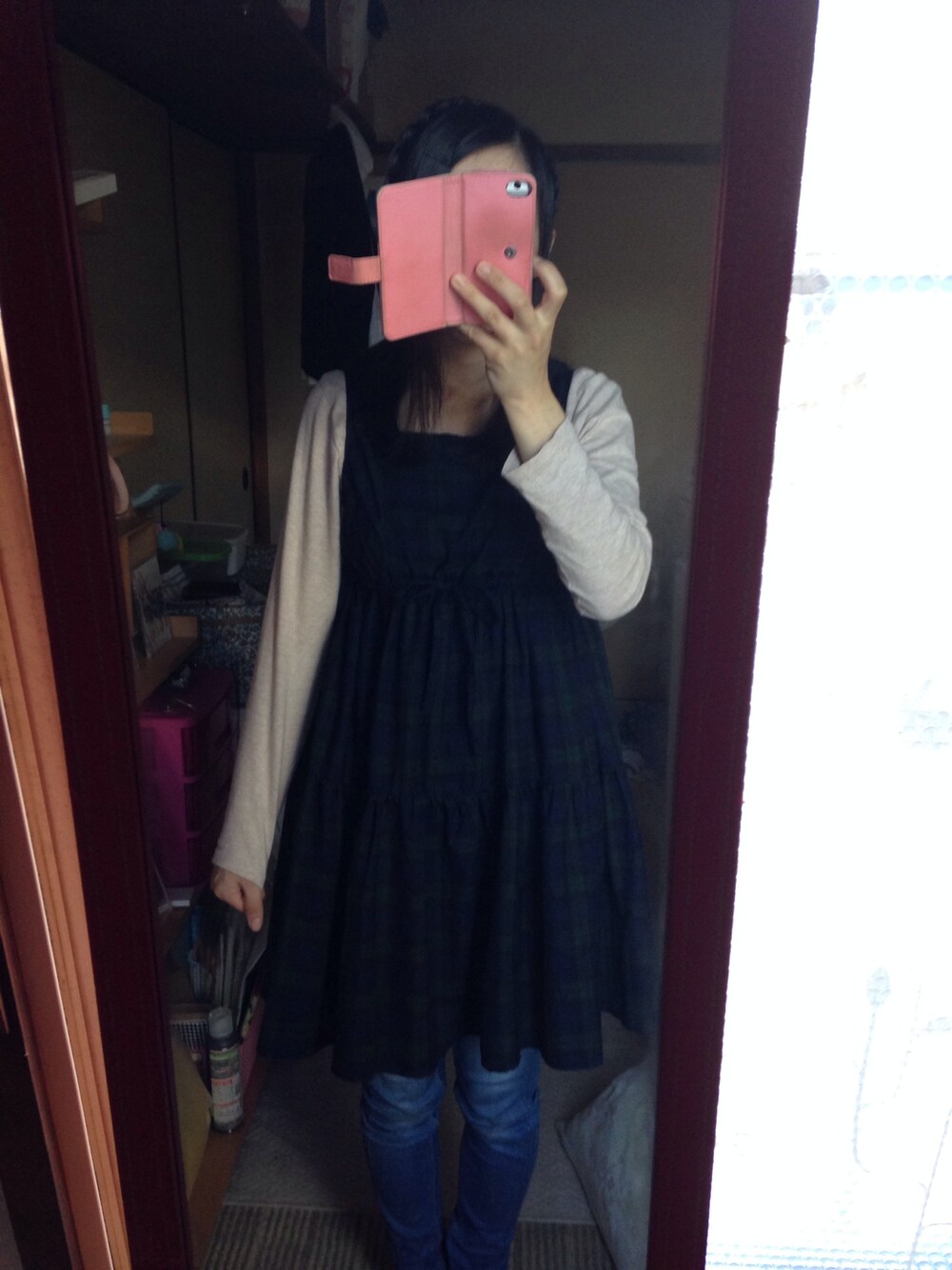 「earthのアイテム（ワンピース、グリーン系）」を使った、Mi*さん（レディース・151cm）の夏コーディネートの1枚目の写真