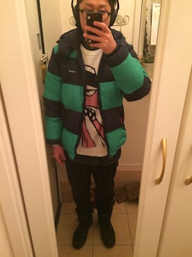 「DUPPIES（ダッピーズ）のアイテム（トップス）」を使った、りょーたさん（メンズ・170cm）の冬コーディネート