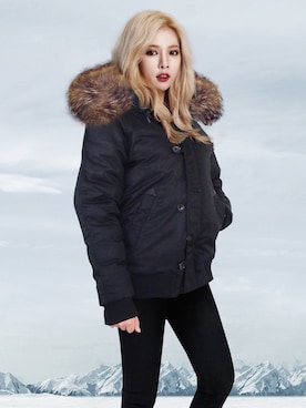 「daily look」｜「アイテム（マウンテンパーカー）」を使った、CLRIDE.nさん（レディース・165cm）の秋コーディネート