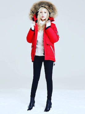 「daily look」｜「アイテム（マウンテンパーカー）」を使った、CLRIDE.nさん（レディース・165cm）の秋コーディネート