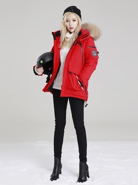 「daily look」｜「アイテム（マウンテンパーカー）」を使った、CLRIDE.nさん（レディース・165cm）の秋コーディネート