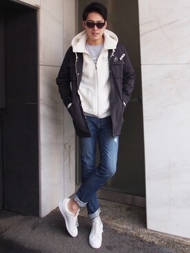 「daily look」｜「アイテム（その他アウター）」を使った、CLRIDE.nさん（メンズ・180cm）の冬コーディネート