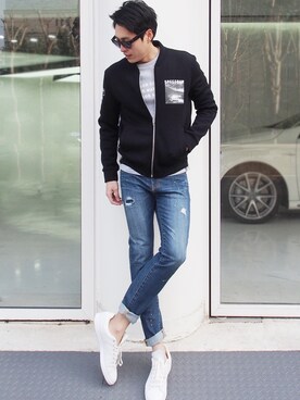 「daily look」｜「アイテム（その他アウター）」を使った、CLRIDE.nさん（メンズ・180cm）の冬コーディネート