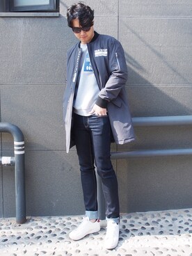 「daily look」｜「アイテム（その他アウター）」を使った、CLRIDE.nさん（メンズ・173cm）の春コーディネート