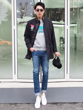 「daily look」｜「アイテム（その他アウター）」を使った、CLRIDE.nさん（メンズ・183cm）の春コーディネート