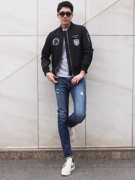 「daily look」｜「アイテム（その他アウター）」を使った、CLRIDE.nさん（メンズ・183cm）の春コーディネート