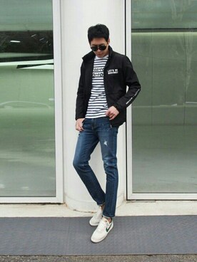 「daily look」｜「アイテム（その他アウター）」を使った、CLRIDE.nさん（メンズ・183cm）の春コーディネート