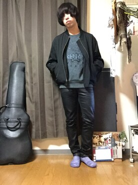 「KENZO」｜「アイテム（その他アウター）」を使った、syunnさん（メンズ・170cm）の冬コーディネート