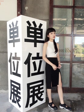 「松山文創園區」｜Nさん（レディース・165cm）の夏コーディネート