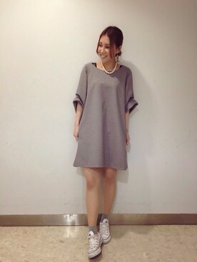 「Aラインワンピース」｜chel＊＊さん（レディース・156cm）の春コーディネート