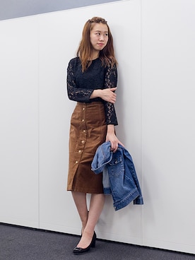 NBB STAFF 09さん（レディース・157cm）の秋コーディネート