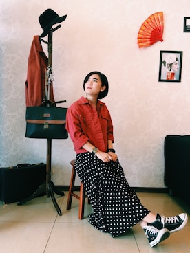 「orange」｜Rachel beさん（レディース・155cm）の春コーディネート