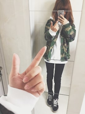 ♡杏仁🥨ちゃんさん（レディース・157cm）の冬コーディネート