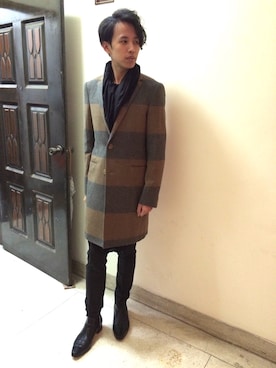 「JUNYA WATANABE MAN（ジュンヤワタナベマン）のアイテム（テーラードジャケット）」を使った、hAoさん（メンズ・176cm）の冬コーディネート
