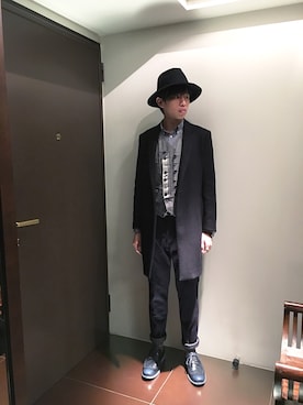 「アイテム（その他アウター）」を使った、hAoさん（メンズ・176cm・20代）の冬コーディネート