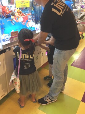 「fafa（フェフェ）のアイテム（バッグ）」を使った、KMHKさん（キッズ・100cm）の秋コーディネート
