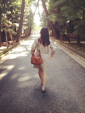 「Calvin Klein（カルバン・クライン）のアイテム（トレンチコート）」を使った、Annyさん（レディース・164cm）の秋コーディネート