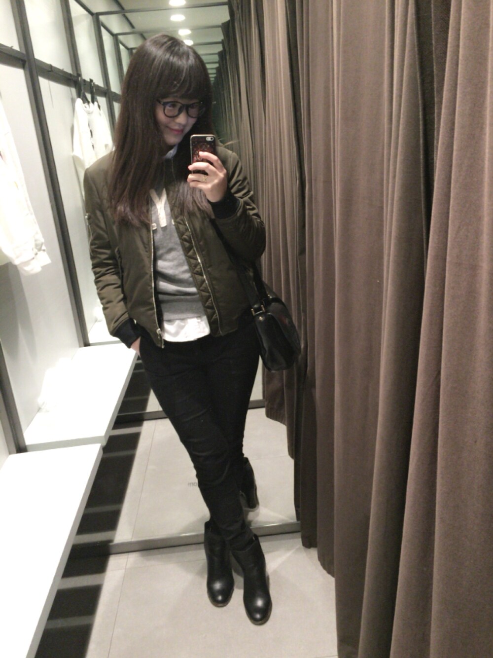 「Dayoff、ginza、lunch、ootd、ZARA」｜「ZARAのアイテム（ブルゾン、その他）」を使った、Annyさん（レディース・164cm）の春コーディネートの1枚目の写真