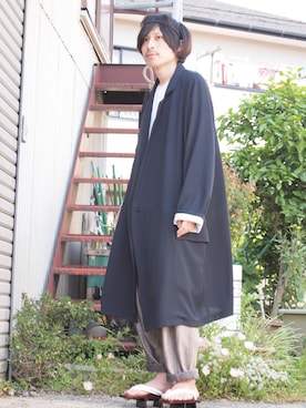 「下駄靴」｜やぎさんさん（メンズ・163cm）の春コーディネート