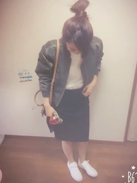 「NIKE（ナイキ）のNIKE/ナイキ グランドテラス 654495（スニーカー）」を使った、shoooooookoさん（レディース・156cm）の春コーディネート