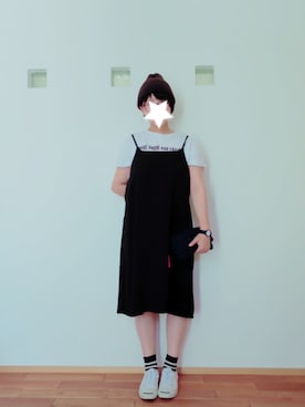 「CONVERSE（コンバース）のCONVERSE コンバース ジャック パーセル / JACK PURCEL（スニーカー）」を使った、momさん（レディース・161cm）の夏コーディネート