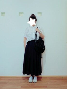 「CONVERSE（コンバース）のCONVERSE コンバース ジャック パーセル / JACK PURCEL（スニーカー）」を使った、momさん（レディース・161cm）の夏コーディネート