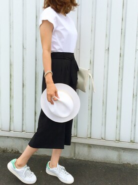 「ハットコーデ」｜♡asahi_66♡さん（レディース・160cm）の夏コーディネート