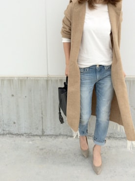 「PHEENY（フィーニー）のアイテム（ジャケット/アウター）」を使った、♡asahi_66♡さん（レディース・160cm）の冬コーディネート