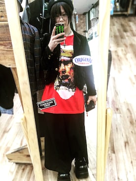 「Yohji Yamamoto（ヨウジヤマモト）のアイテム（スカート）」を使った、ゆあさん（メンズ・165cm）の秋コーディネート