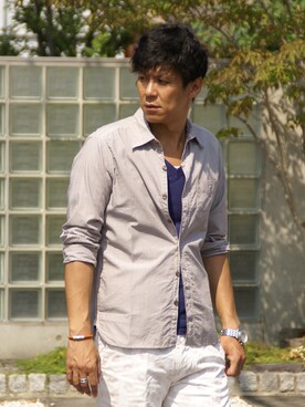 「FREESEAM（フリーシーム）のアイテム」を使った、holidaycottageさん（メンズ・183cm）の夏コーディネート