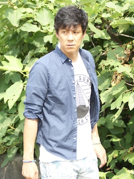 「ALOHA SUNDAY（アロハサンデー）のアイテム」を使った、holidaycottageさん（メンズ・183cm）の夏コーディネート