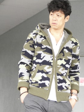 「BBCのアイテム」を使った、holidaycottageさん（メンズ・183cm）の秋コーディネート