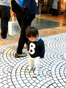 「8」｜hachiさん（キッズ・80cm）の冬コーディネート