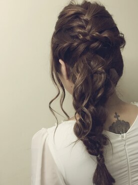 「ヘアメイク」｜「アイテム（その他）」を使った、Ayano Hiroseさん（レディース・160cm）の夏コーディネート