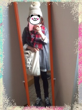 「URBAN RESEARCH ROSSO WOMEN（アーバンリサーチ　ロッソ）のアイテム（シャツワンピース）」を使った、mikity28さん（レディース・157cm）の秋コーディネート