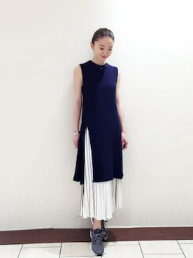 「アイテム（スカート、その他）」を使った、yu kanekoさん（レディース・160cm）の春コーディネート