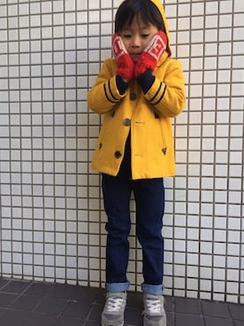 「マリン」｜「アイテム（その他アウター）」を使った、matyuさん（キッズ・110cm）の冬コーディネート