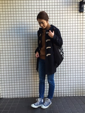 「NOMBRE IMPAIR（ノンブルアンペール）のアイテム（ニット/セーター）」を使った、matyuさん（レディース・163cm）の冬コーディネート