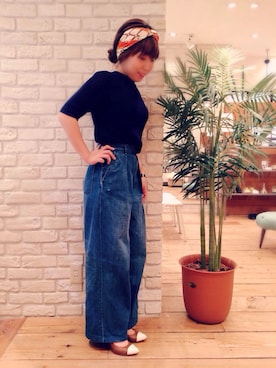 「Carlie e felice（カーリーエフェリーチェ）のアイテム（パンプス）」を使った、Kさん（レディース・155cm）の秋コーディネート