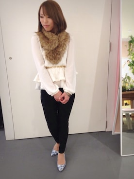 「Carlie e felice（カーリーエフェリーチェ）のアイテム（パンプス）」を使った、Kさん（レディース・155cm）の春コーディネート