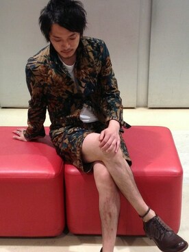 「HAMNETT（ハムネット）のアイテム」を使った、MURAsanさん（メンズ・176cm）の夏コーディネート