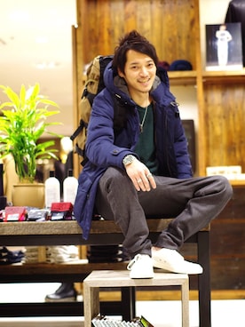「HAMNETT（ハムネット）のアイテム（シューズ）」を使った、MURAsanさん（メンズ・176cm）の秋コーディネート
