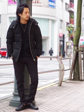 「KATHARINE HAMNETT LONDON （キャサリンハムネットロンドン）のアイテム（ダウンジャケット/コート）」を使った、MURAsanさん（メンズ・176cm）の秋コーディネート